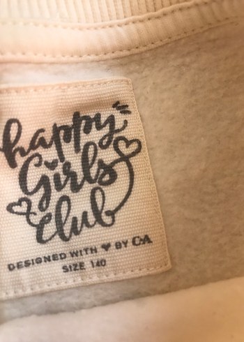 Kız Çocuk Beyaz Baskılı Triko Sweatshirt - Görsel 4