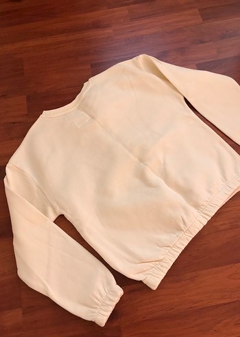 Kız Çocuk Beyaz Baskılı Triko Sweatshirt - Görsel 5