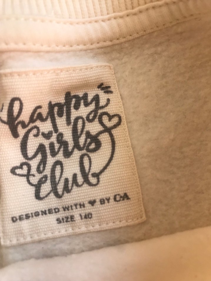 Kız Çocuk Beyaz Baskılı Triko Sweatshirt - Görsel 4