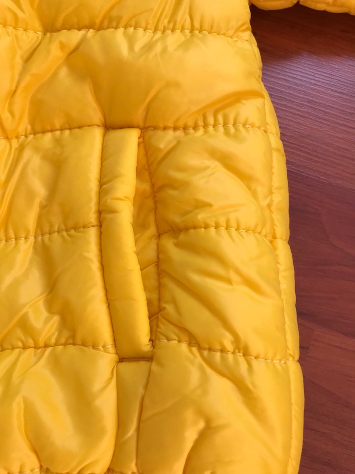 Sarı Kapüşonlu Fermuarlı Erkek Çocuk Montu - Görsel 5