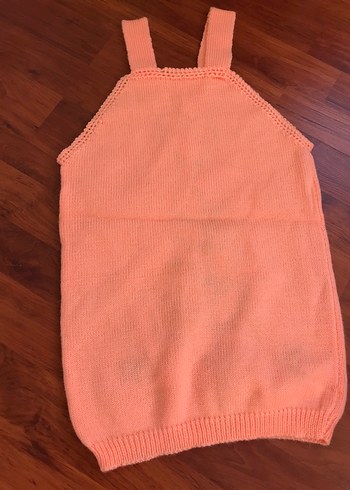 Nakışlı Bohem Kız Örme Elbise - Görsel 6