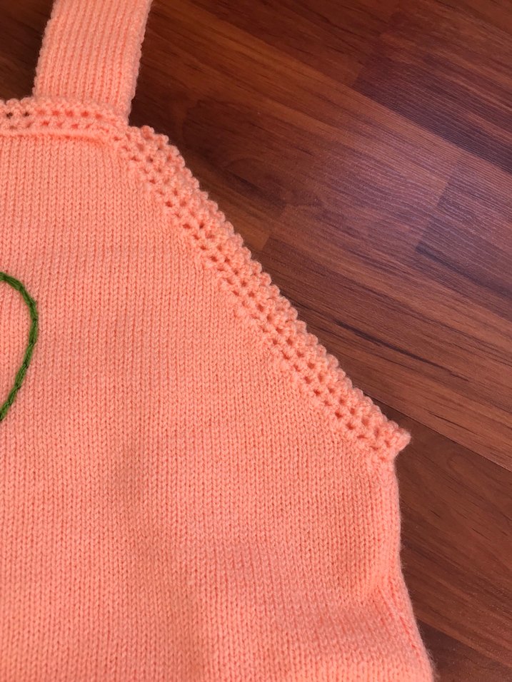 Nakışlı Bohem Kız Örme Elbise - Görsel 5