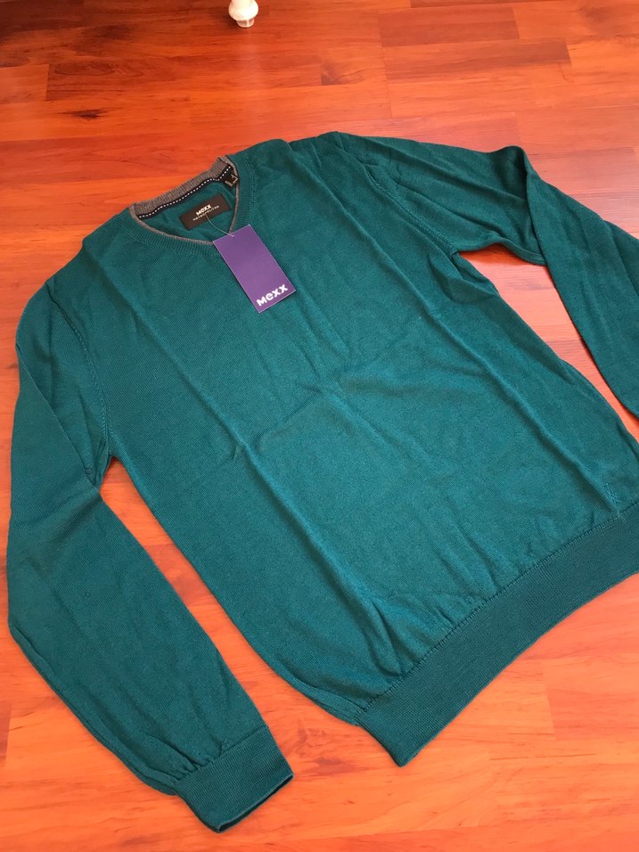 Mexx Erkek Yeşil Uzun Kollu Salaş Kazak - Görsel 2