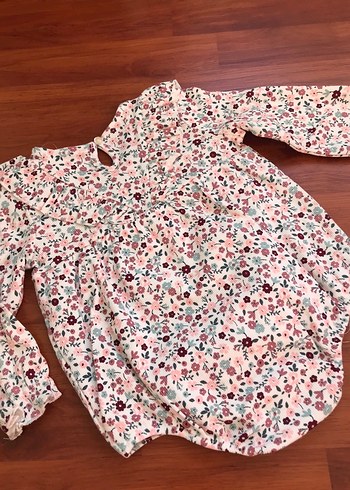 Pastel Pembe Çiçekli Bebek Tulum - Görsel 7