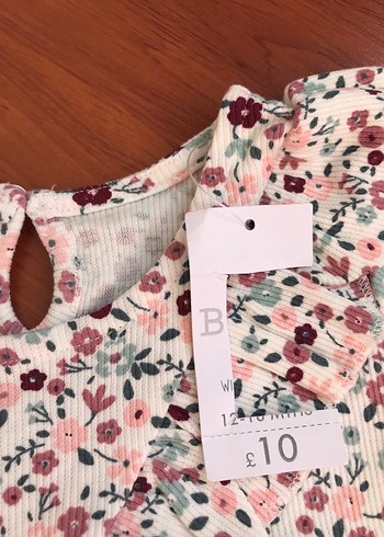 Pastel Pembe Çiçekli Bebek Tulum - Görsel 6