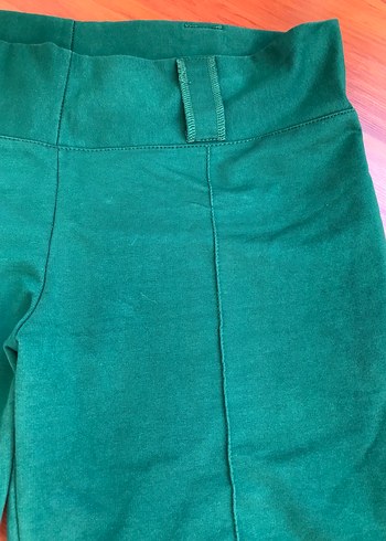 Yeşil Midi Kumaş Kadın Pantolon - Görsel 5