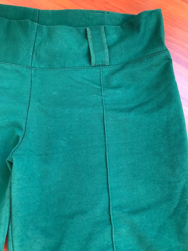 Yeşil Midi Kumaş Kadın Pantolon - Görsel 5