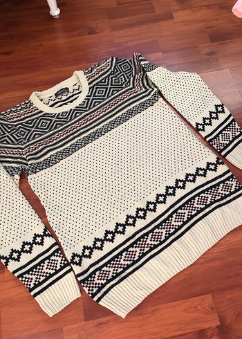 Bohem Desenli Erkek Triko Kazak - Görsel 2