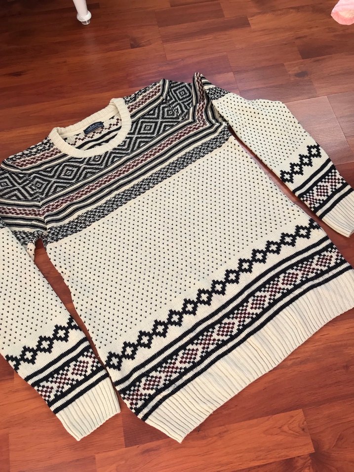 Bohem Desenli Erkek Triko Kazak - Görsel 2