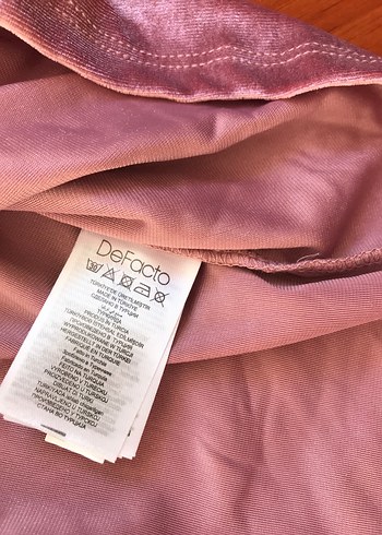 Pembe Kadife Kız Çocuk Elbisesi - Görsel 8