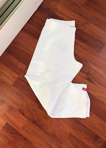 Beyaz lastikli dizaltı kısa tayt - Görsel 5