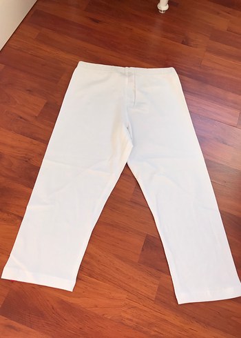 Beyaz lastikli dizaltı kısa tayt - Görsel 3