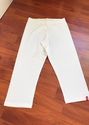 Beyaz lastikli dizaltı kısa tayt - Görsel 2