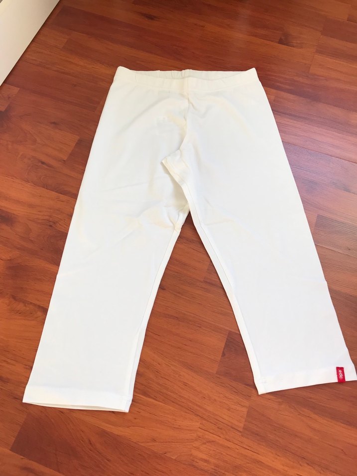 Beyaz lastikli dizaltı kısa tayt - Görsel 2