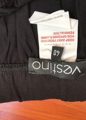 Düğmeli Siyah Tayt penye esnek rahat diz altı - Görsel 6