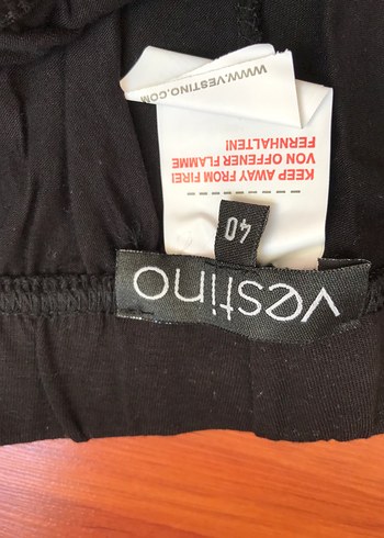 Düğmeli Siyah Tayt penye esnek rahat diz altı - Görsel 4