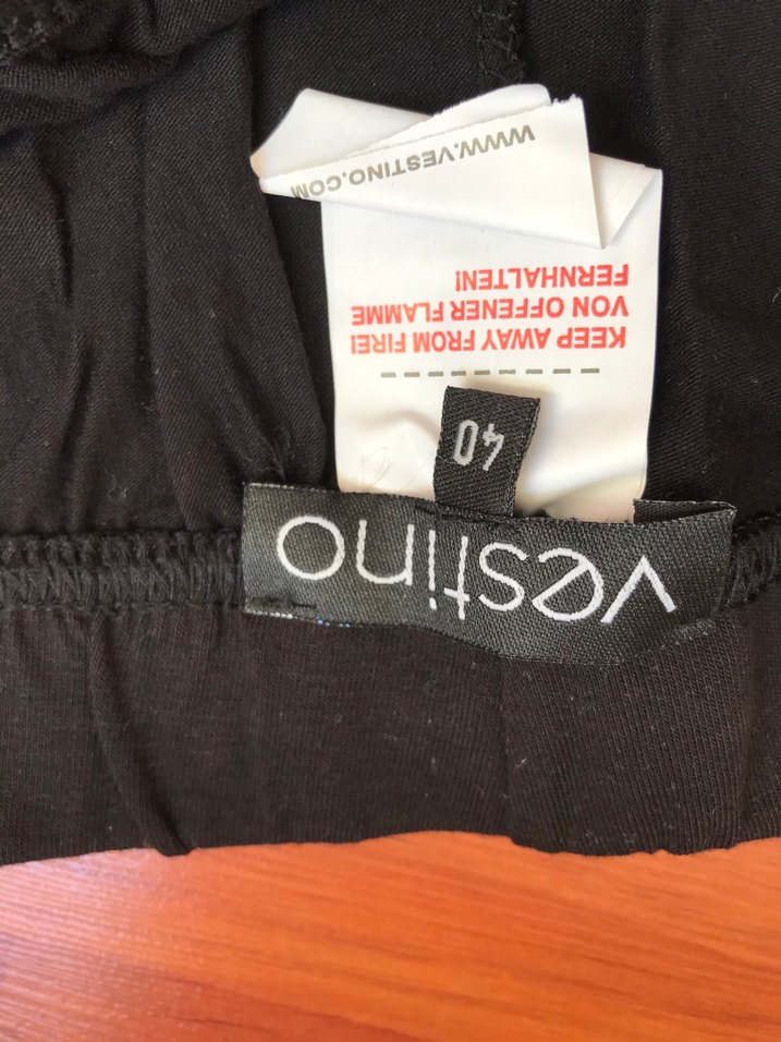 Düğmeli Siyah Tayt penye esnek rahat diz altı - Görsel 4