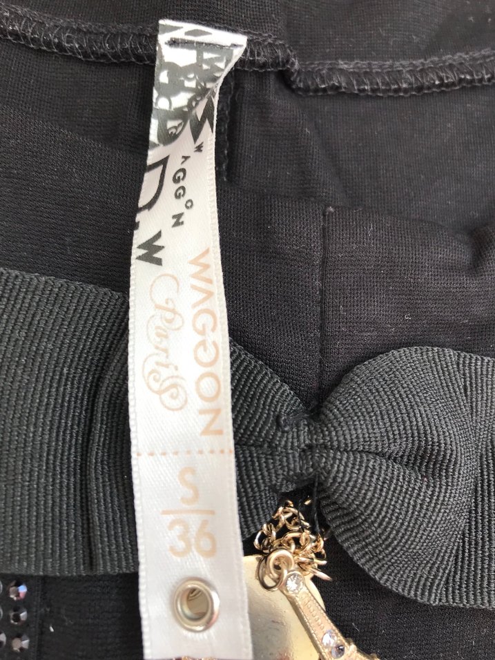 Kısa Kollu Siyah Payetli taşlı kısa  Elbise - Görsel 5