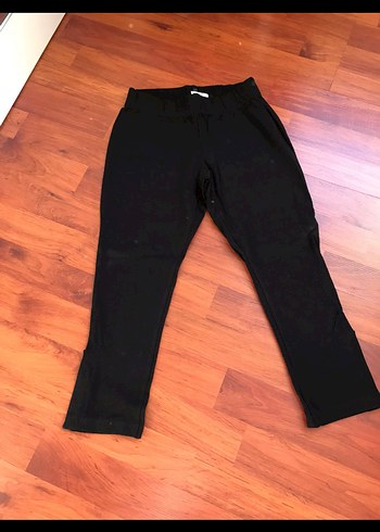 Siyah Kadın Rahat Kesim Tayt düymeli - Görsel 2