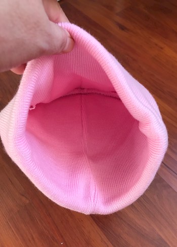 Pembe Örgü Kadın Bere - Görsel 3