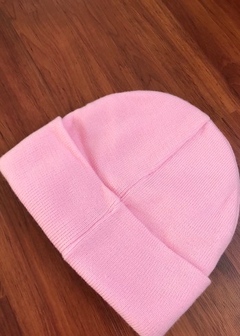 Pembe Örgü Kadın Bere - Görsel 2