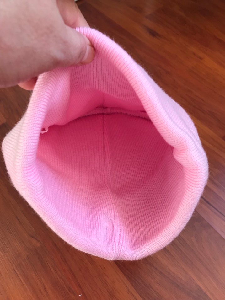 Pembe Örgü Kadın Bere - Görsel 3