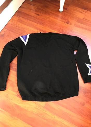 Siyah Uzun Kollu Örgü Kadın Kazak - Görsel 6