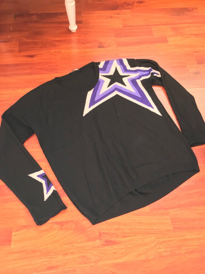 Siyah Uzun Kollu Örgü Kadın Kazak - Görsel 3