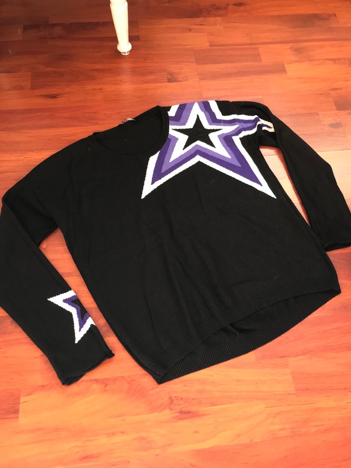 Siyah Uzun Kollu Örgü Kadın Kazak - Görsel 4