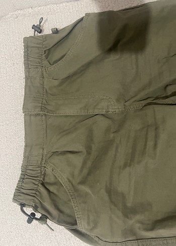 Kadın Haki Renk Salaş Kumaş Pantolon - Görsel 4