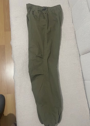 Kadın Haki Renk Salaş Kumaş Pantolon - Görsel 5