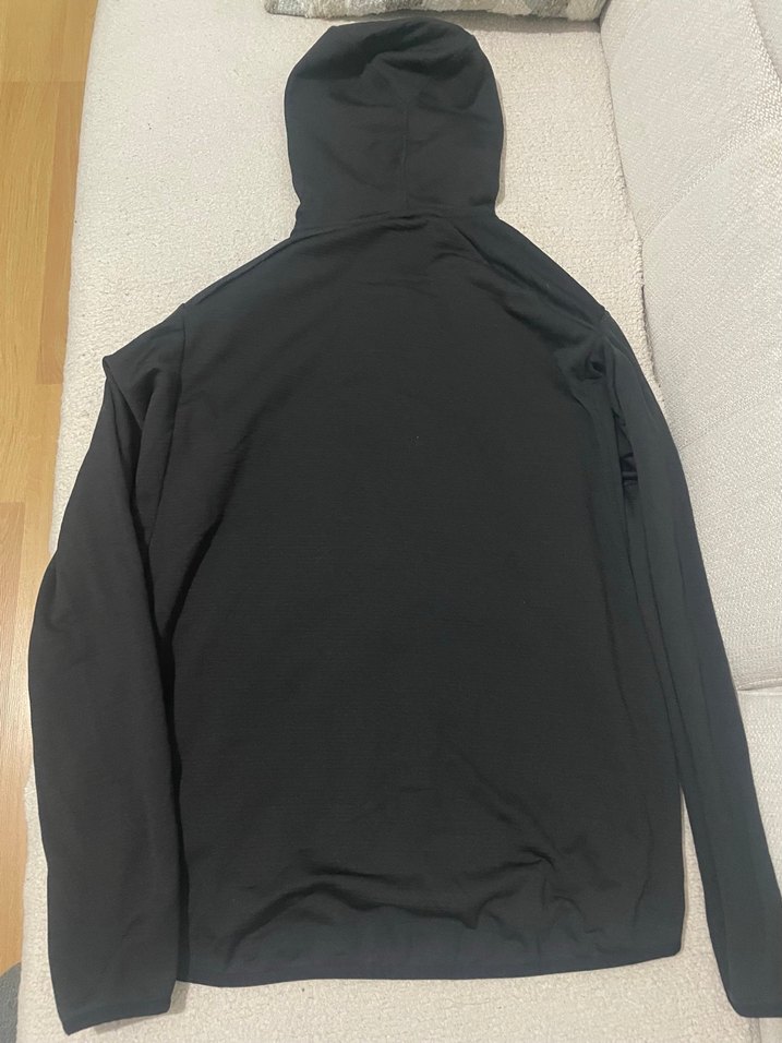 Zarif Siyah Fermuarlı kapüşonlu Kadın Ceket - Görsel 3