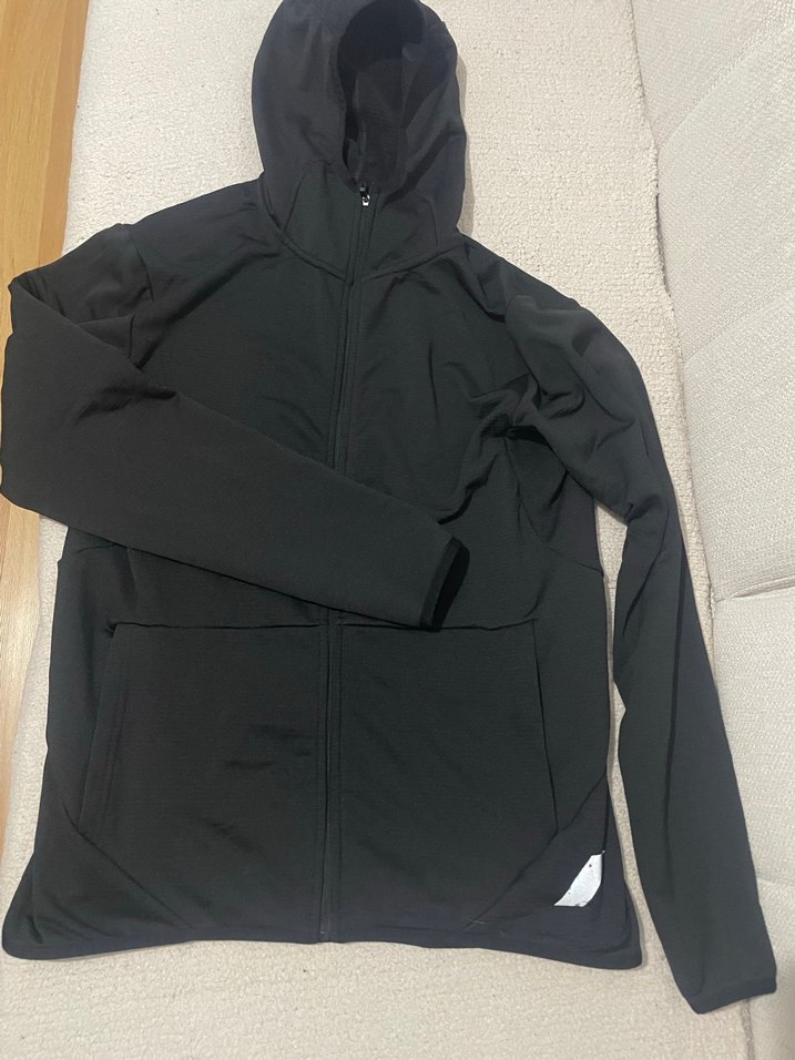 Zarif Siyah Fermuarlı kapüşonlu Kadın Ceket - Görsel 2