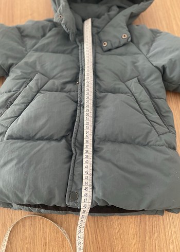 Gri Erkek Çocuk Düğmeli Kaban - Görsel 7