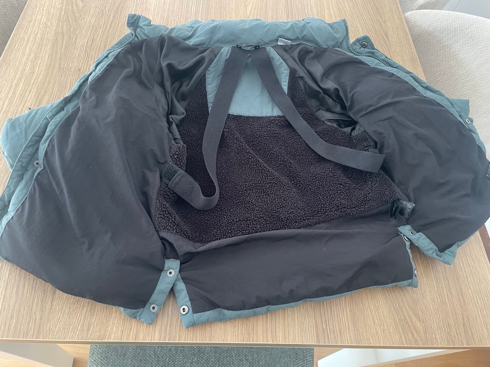 Gri Erkek Çocuk Düğmeli Kaban - Görsel 2