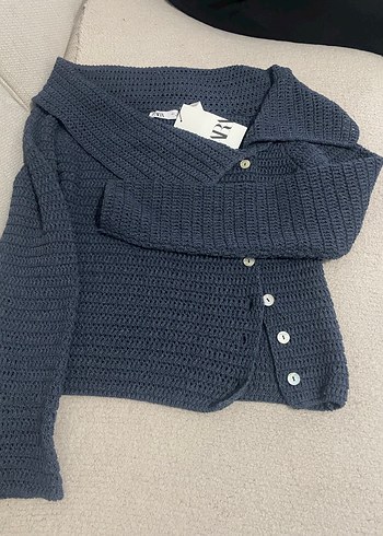 Gri Örgü Kadın Kazak Uzun Kollu - Görsel 2