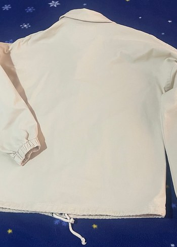 Düğmeli Beyaz Kadın Keten Ceket - Görsel 2