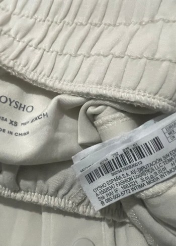 Düğmeli Krem Kadın Kumaş Pantolon - Görsel 4