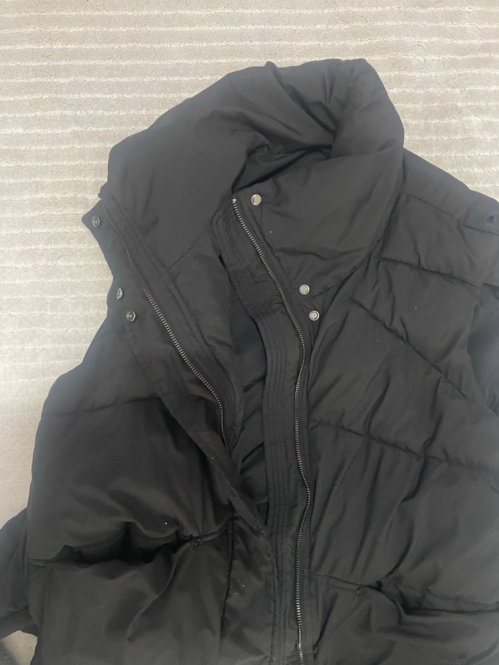 Siyah Fermuarlı Yüksek Yaka Kadın Yelek - Görsel 4