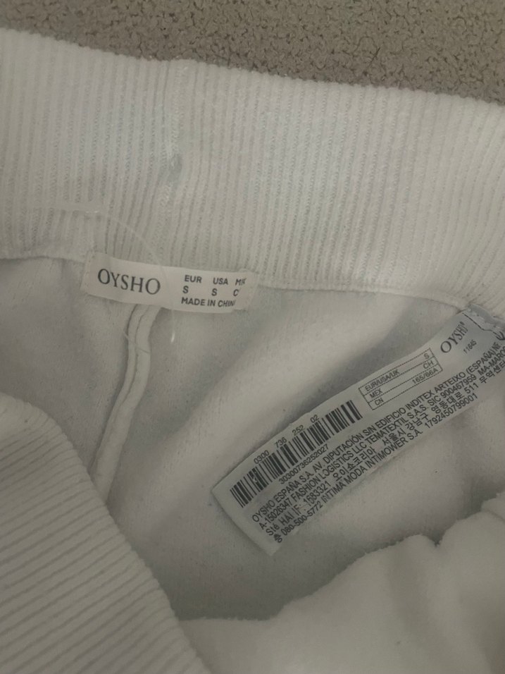 Kadın Beyaz Pamuklu Salaş Sweatpant - Görsel 5