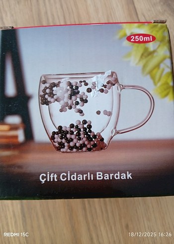 Savor Home Çift Katmanlı Cam Kupa - Görsel 2