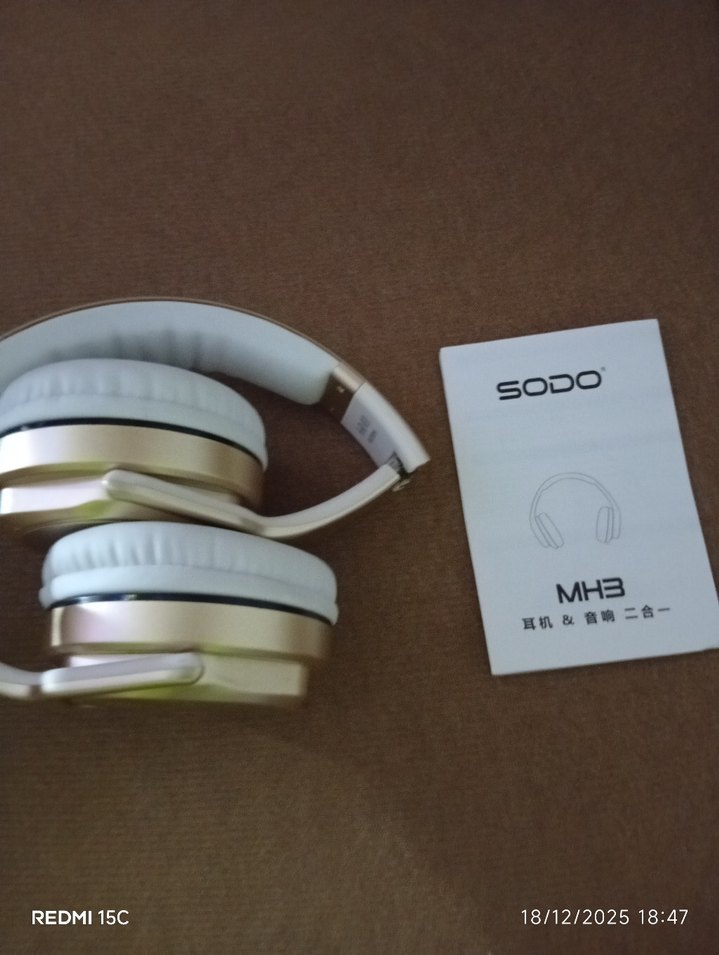 sodo mh3 kablosuz kulaklık - Görsel 4