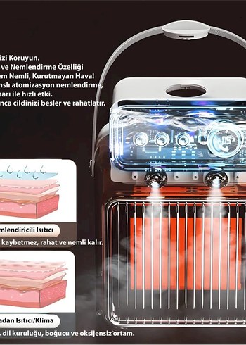 nemlendirici mini ısıtıcı - Görsel 4