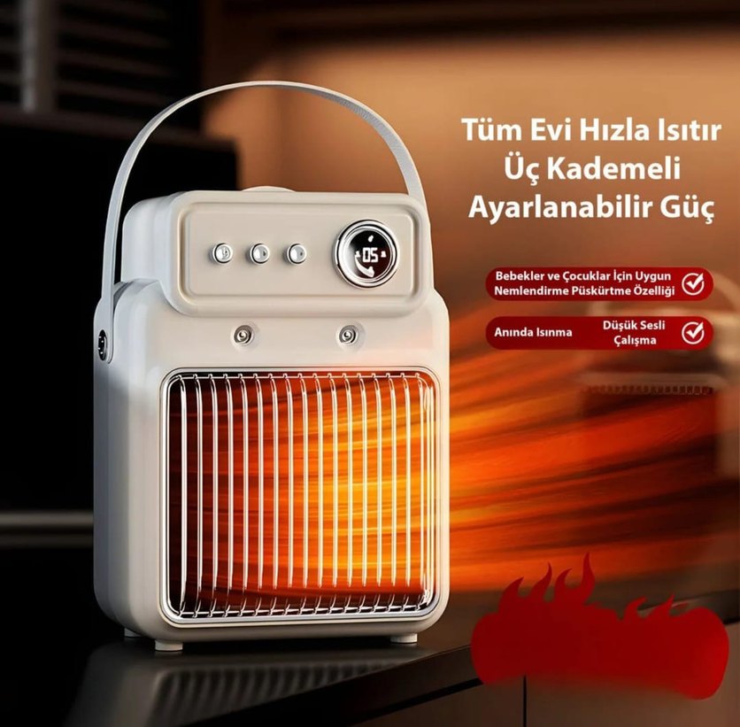nemlendirici mini ısıtıcı - Görsel 2
