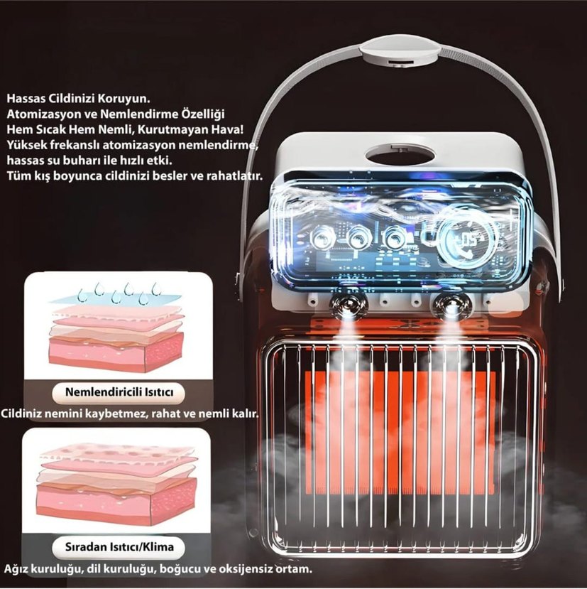 nemlendirici mini ısıtıcı - Görsel 4