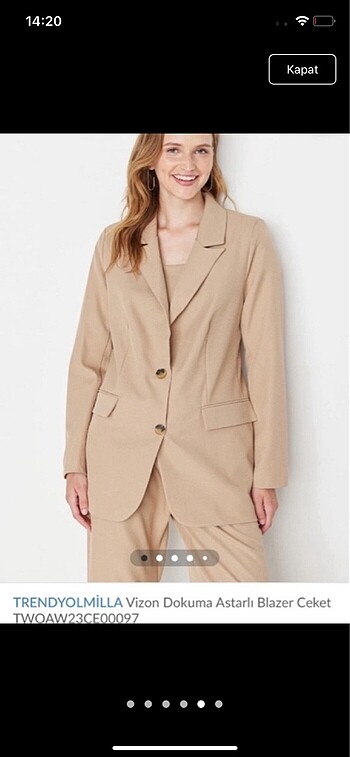 Bej blazer