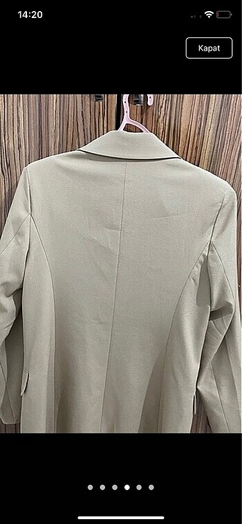 36 Beden ten rengi Renk Bej blazer