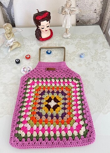 Diğer el işi örme çanta