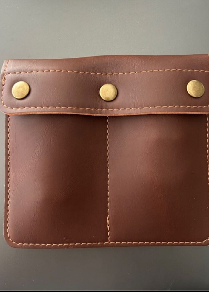 suni deri saat saklama cüzdanı... - Görsel 2