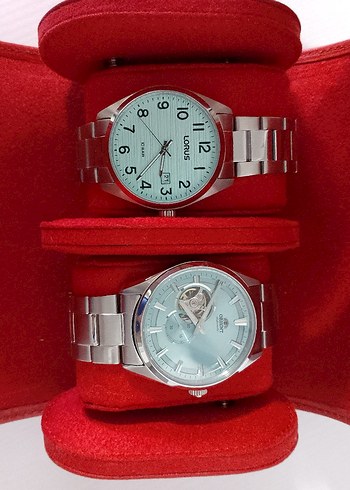 Kırmızı Deri İçi Süet Saat Kutusu - Görsel 6